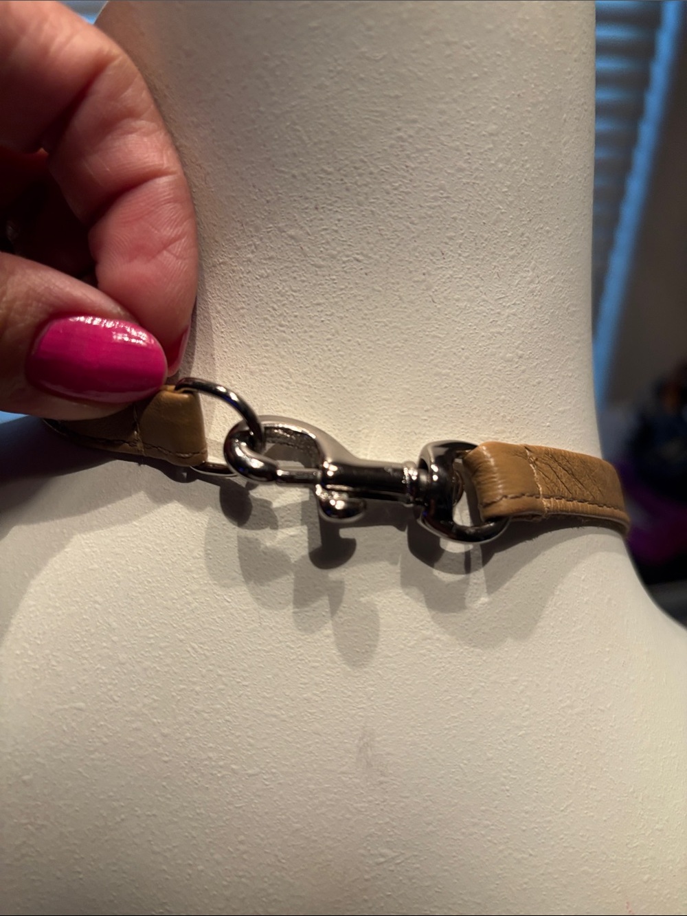 “Rare” Coach Suede Halter Peplum Top - Cognac - Picture 5 of 13